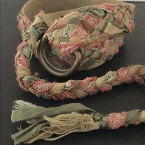 UNIQUE BOHO CLOTH & RIBBON WOVEN BRAIDED BELT